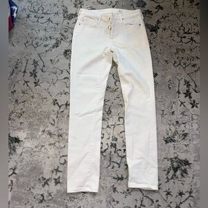 AG Adriano Goldschmeid  ivory color jeans prima ankle cigarette sz 26r